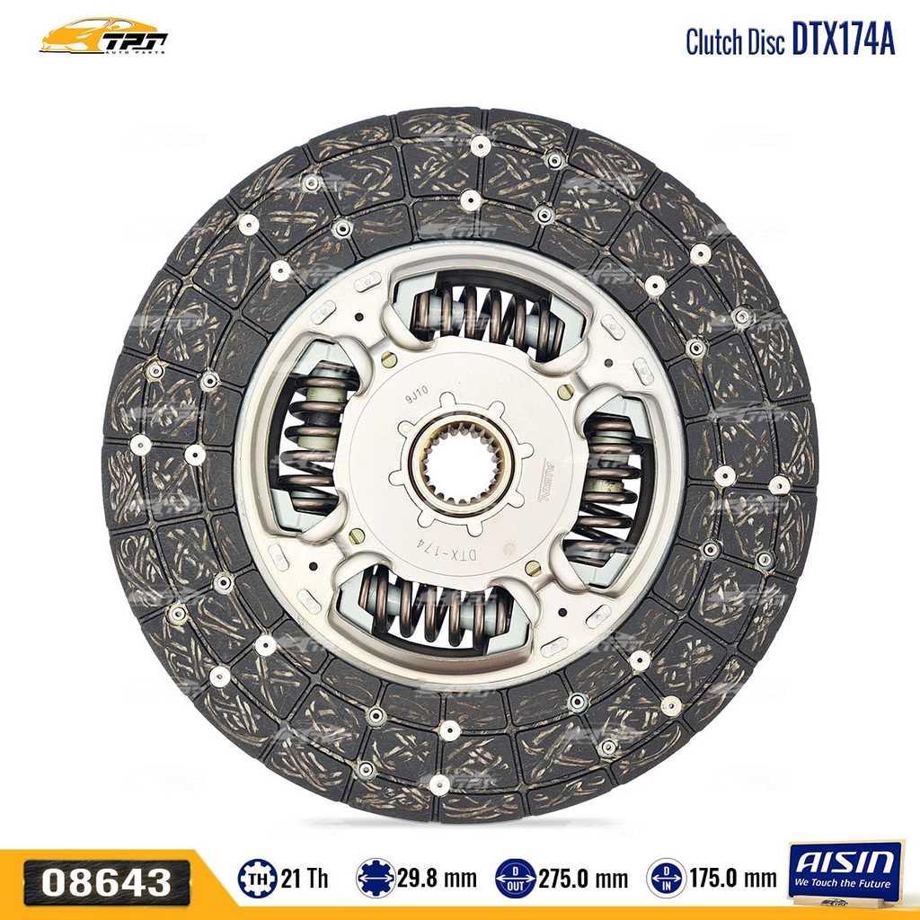 DTX174 | Lá Côn Toyota FORTUNER 3.0 (DIESEL) HILUX 4X4 2.5 3.0 (DIESEL) [21R-275-29.8] AISIN - Japan