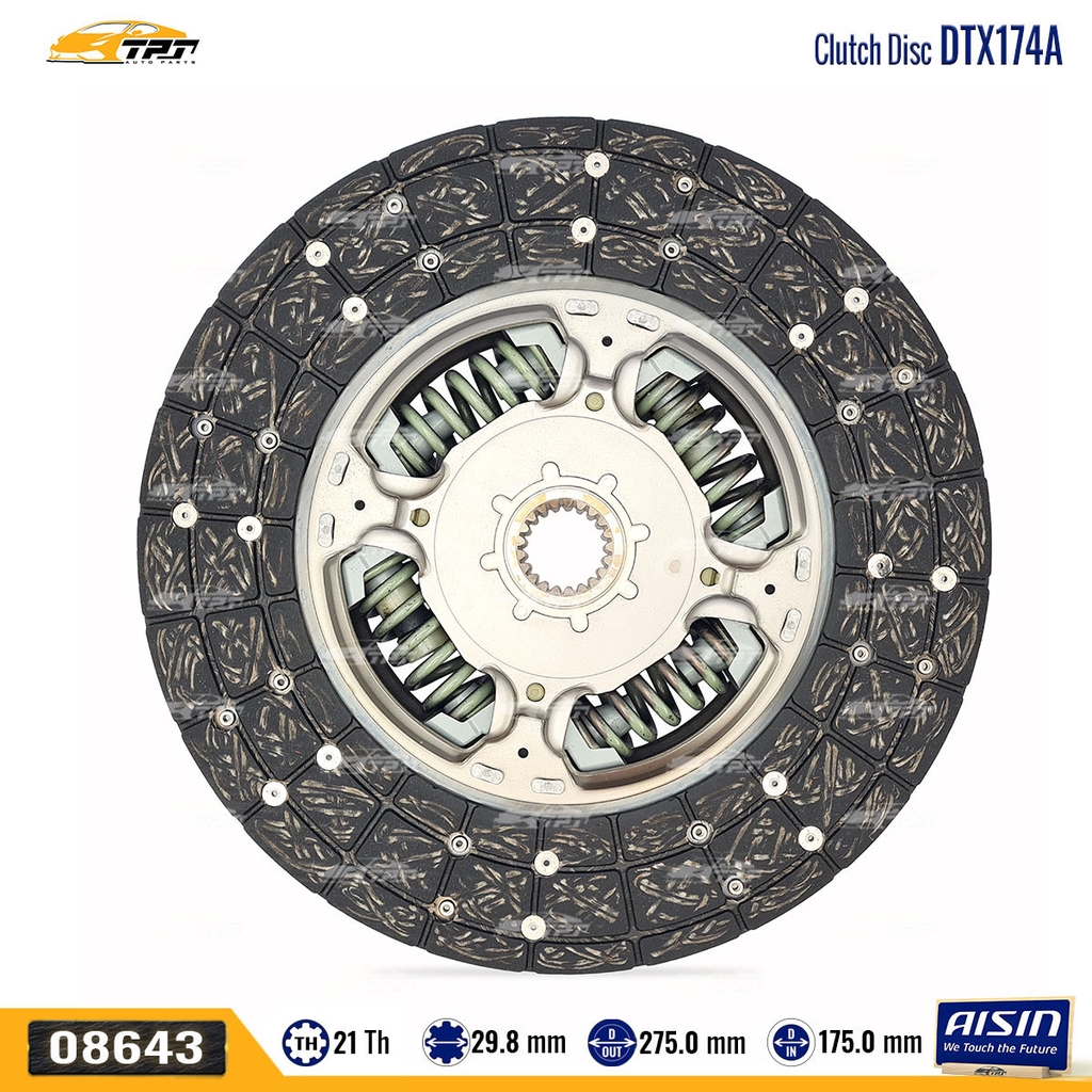 DTX174 | Lá Côn Toyota FORTUNER 3.0 (DIESEL) HILUX 4X4 2.5 3.0 (DIESEL) [21R-275-29.8] AISIN - Japan