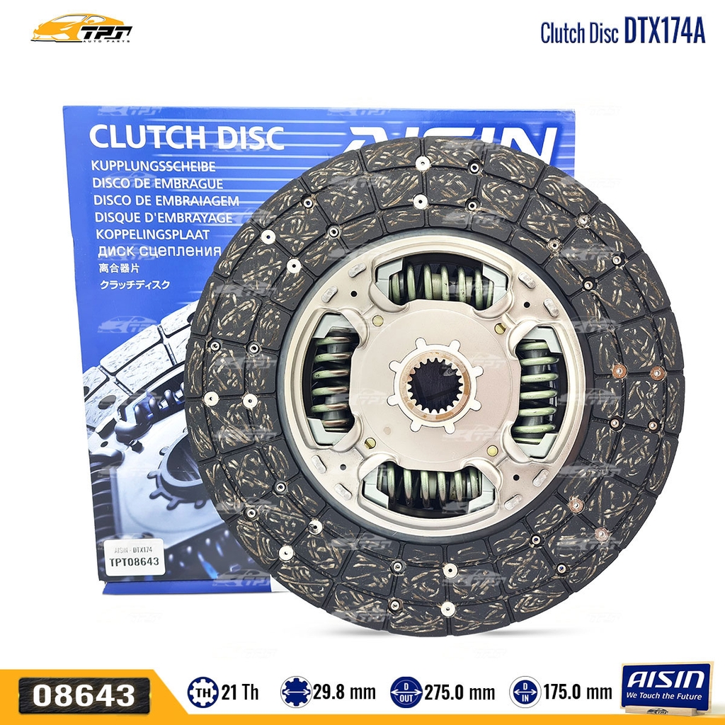 DTX174 | Lá Côn Toyota FORTUNER 3.0 (DIESEL) HILUX 4X4 2.5 3.0 (DIESEL) [21R-275-29.8] AISIN - Japan