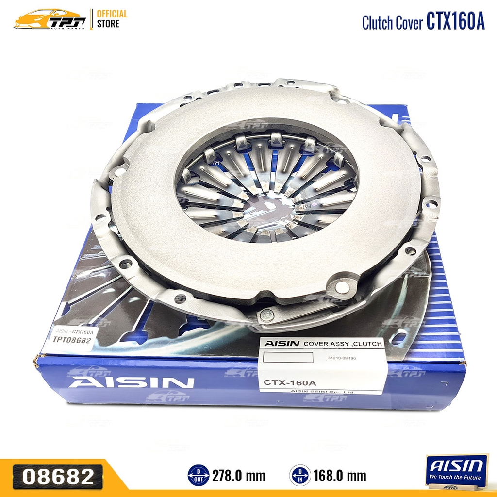 CTX160A - Mâm Ép - Bàn Ép Ly Hợp Toyota FORTUNER - HILUX 2.5 3.0 13-16 [278-168] AISIN - Japan