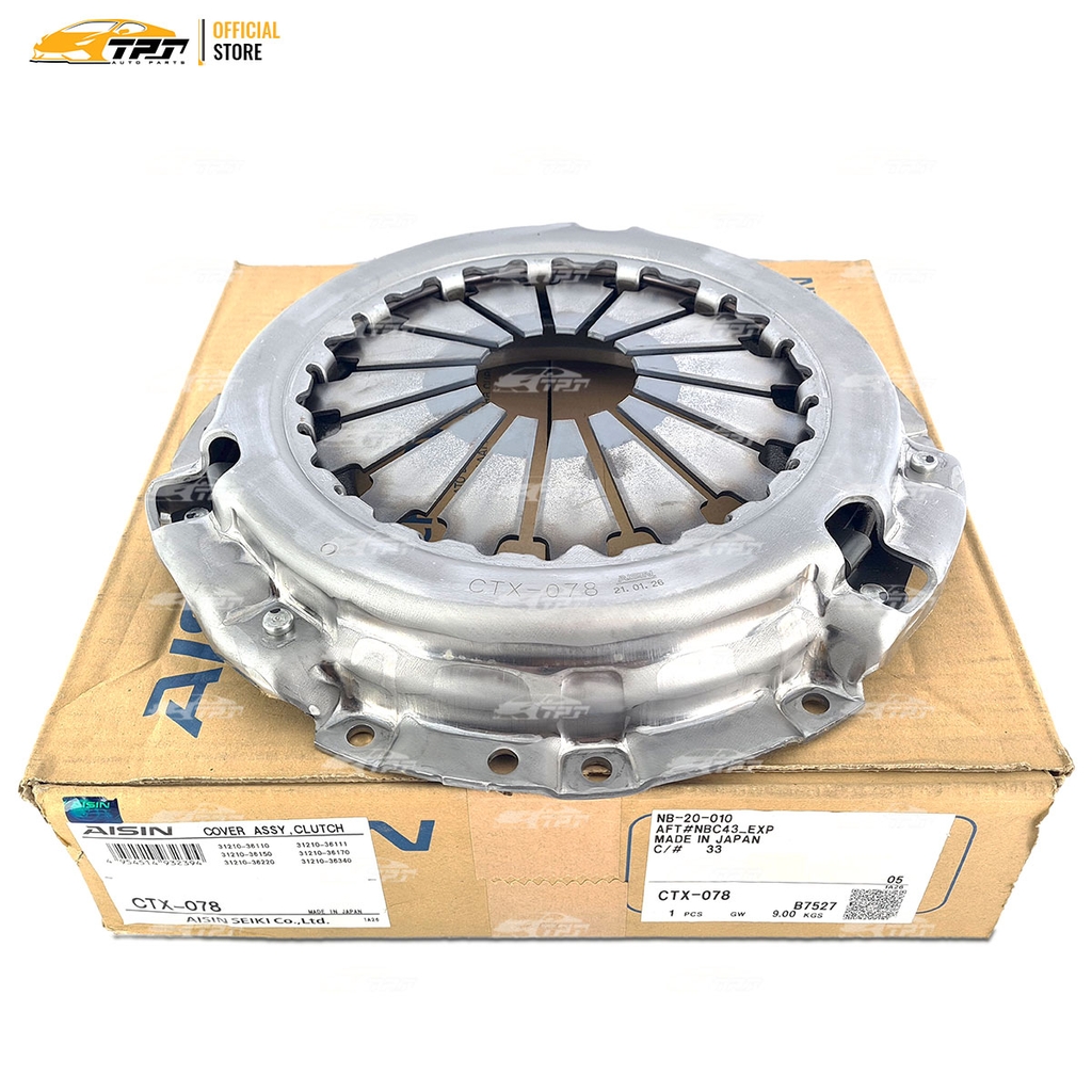 CTX078 - Mâm Ép - Bàn Ép Ly Hợp Toyota LAND CRUISER 4.2 [278-168] AISIN - Japan