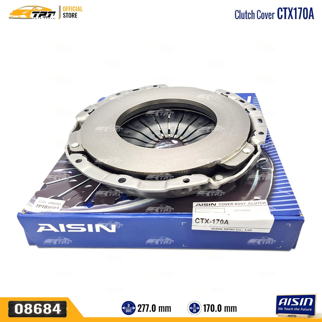 CTX170A Mâm Ép - Bàn Ép Ly Hợp Toyota FORTUNER - HILUX 2.4 15- (2GD) [277-170] AISIN - Japan