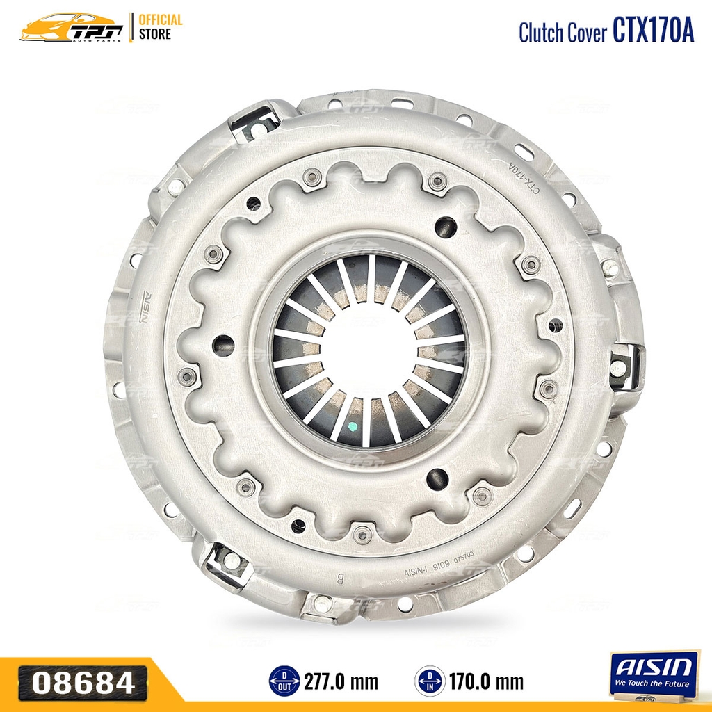 CTX170A Mâm Ép - Bàn Ép Ly Hợp Toyota FORTUNER - HILUX 2.4 15- (2GD) [277-170] AISIN - Japan