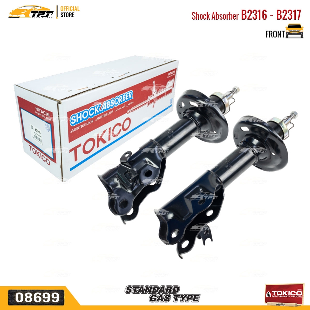 B2316 - B2317 Hơi Phuộc Nhún - Giảm Xóc TRƯỚC Honda CIVIC 1.8 2.0 06-12 TOKICO - Japan