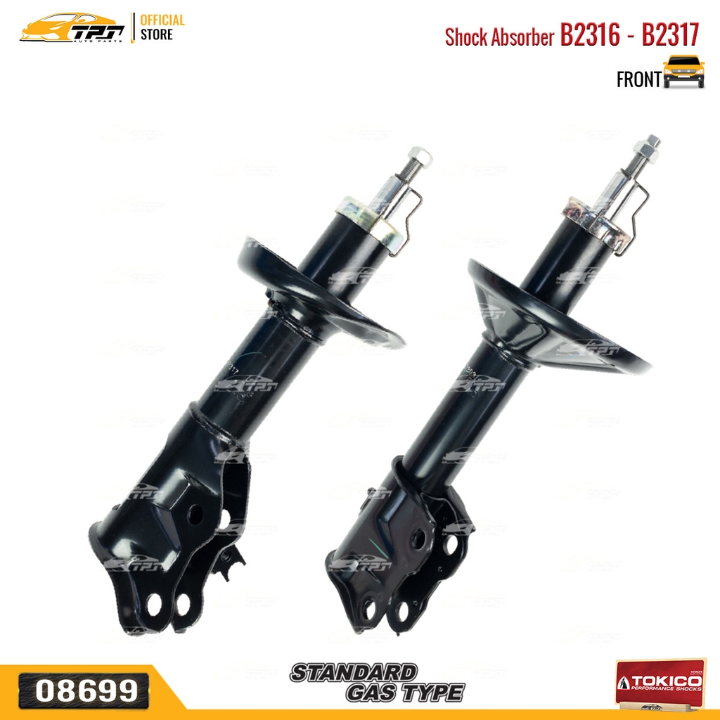 B2316 - B2317 Hơi Phuộc Nhún - Giảm Xóc TRƯỚC Honda CIVIC 1.8 2.0 06-12 TOKICO - Japan