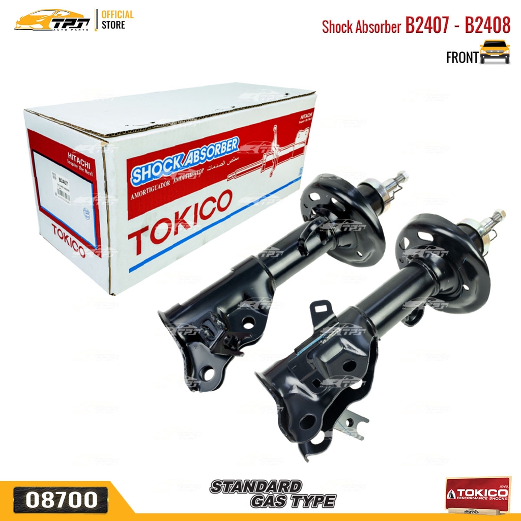 B2407 - B2408 Hơi Phuộc Nhún - Giảm Xóc TRƯỚC Honda CIVIC 1.8 2.0 12-16 TOKICO - Japan