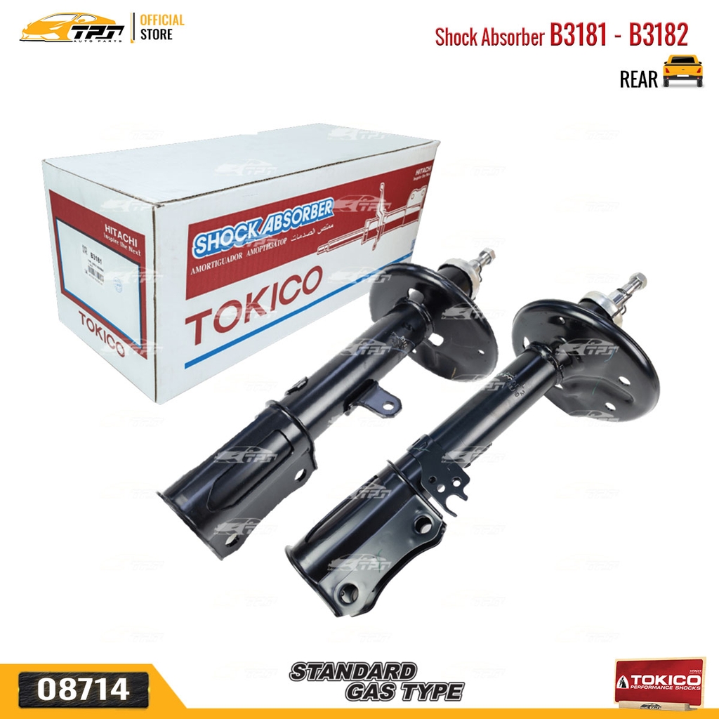 B3181 - B3182 Hơi Phuộc Nhún - Giảm Xóc SAU Toyota CAMRY 2.2 3.0 98-02 TOKICO - Japan