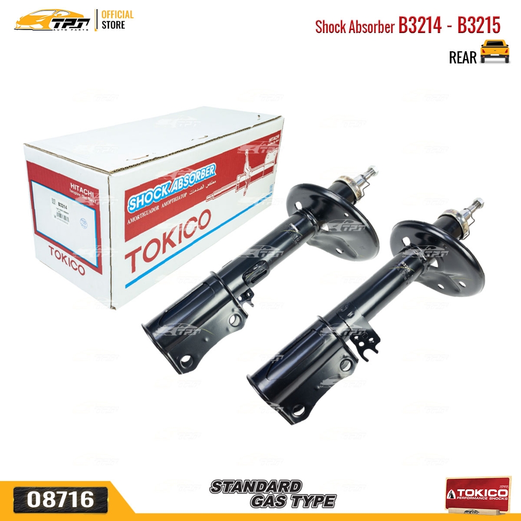 B3214 - B3215 Hơi Phuộc Nhún - Giảm Xóc SAU Toyota CAMRY 2.4 3.0 03-06 TOKICO - Japan