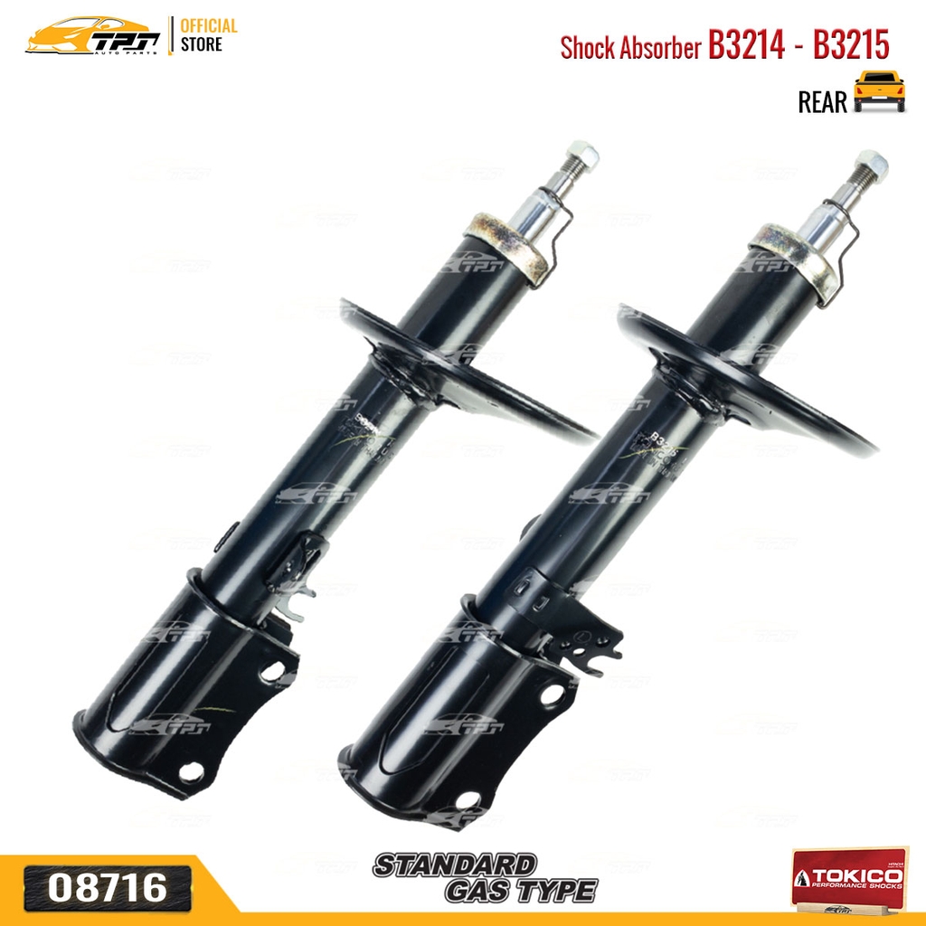 B3214 - B3215 Hơi Phuộc Nhún - Giảm Xóc SAU Toyota CAMRY 2.4 3.0 03-06 TOKICO - Japan
