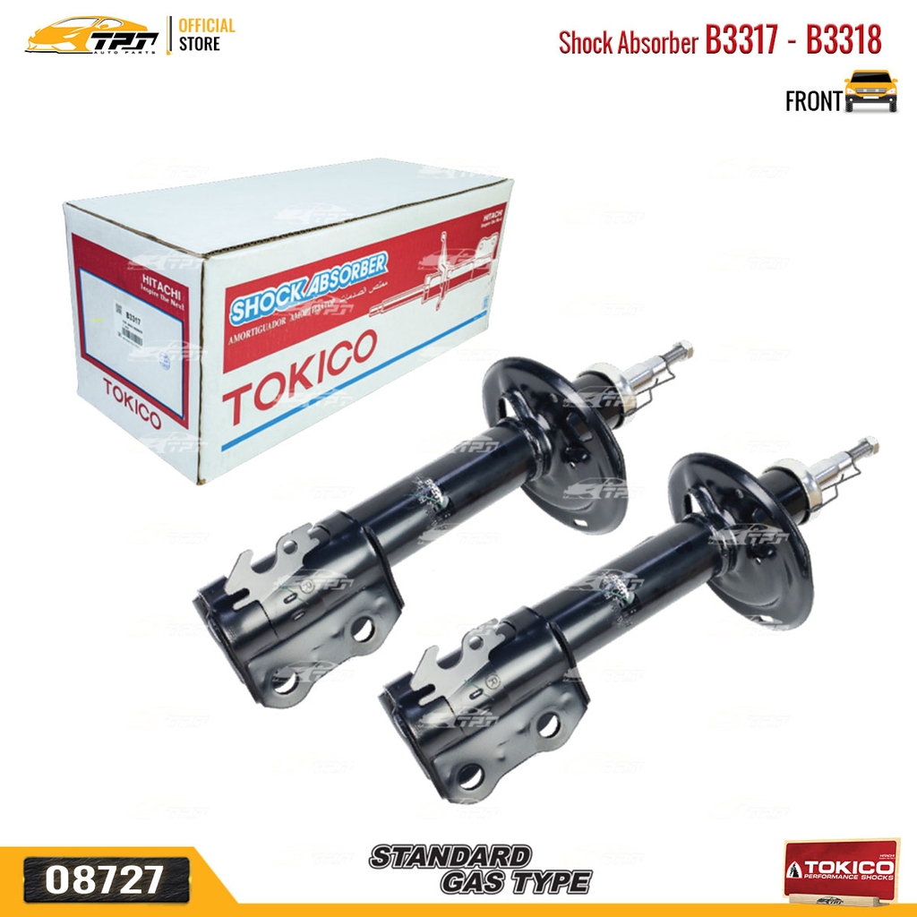 B3317 - B3318 Hơi Phuộc Nhún - Giảm Xóc TRƯỚC Toyota VIOS 1.5 07-13 TOKICO - Japan