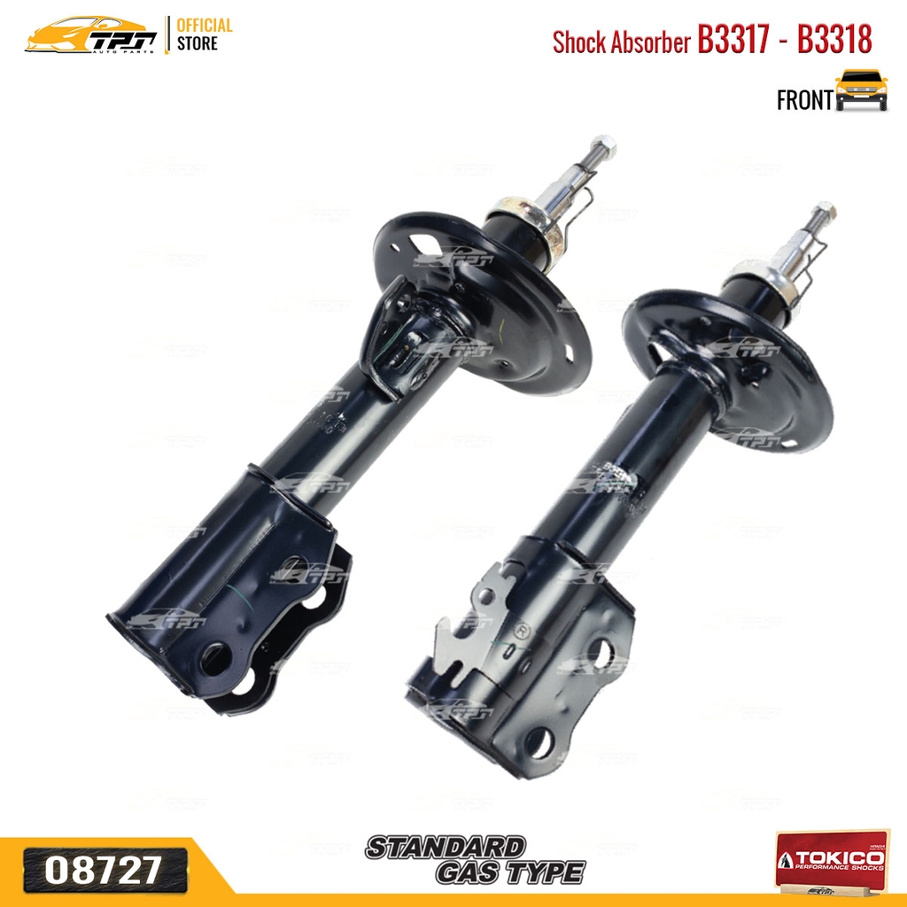B3317 - B3318 Hơi Phuộc Nhún - Giảm Xóc TRƯỚC Toyota VIOS 1.5 07-13 TOKICO - Japan