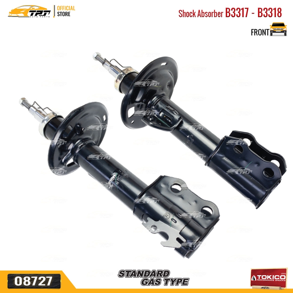 B3317 - B3318 Hơi Phuộc Nhún - Giảm Xóc TRƯỚC Toyota VIOS 1.5 07-13 TOKICO - Japan