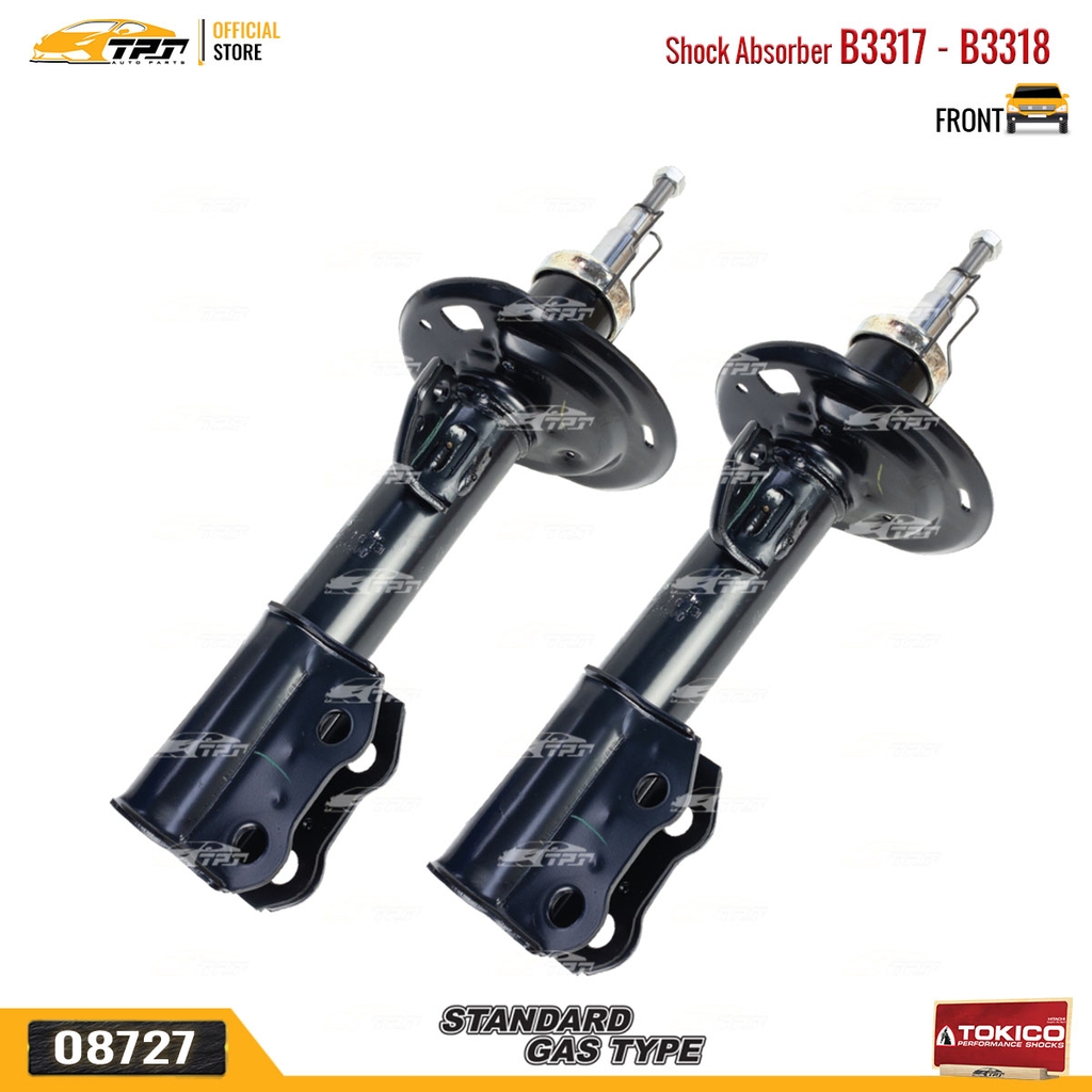 B3317 - B3318 Hơi Phuộc Nhún - Giảm Xóc TRƯỚC Toyota VIOS 1.5 07-13 TOKICO - Japan