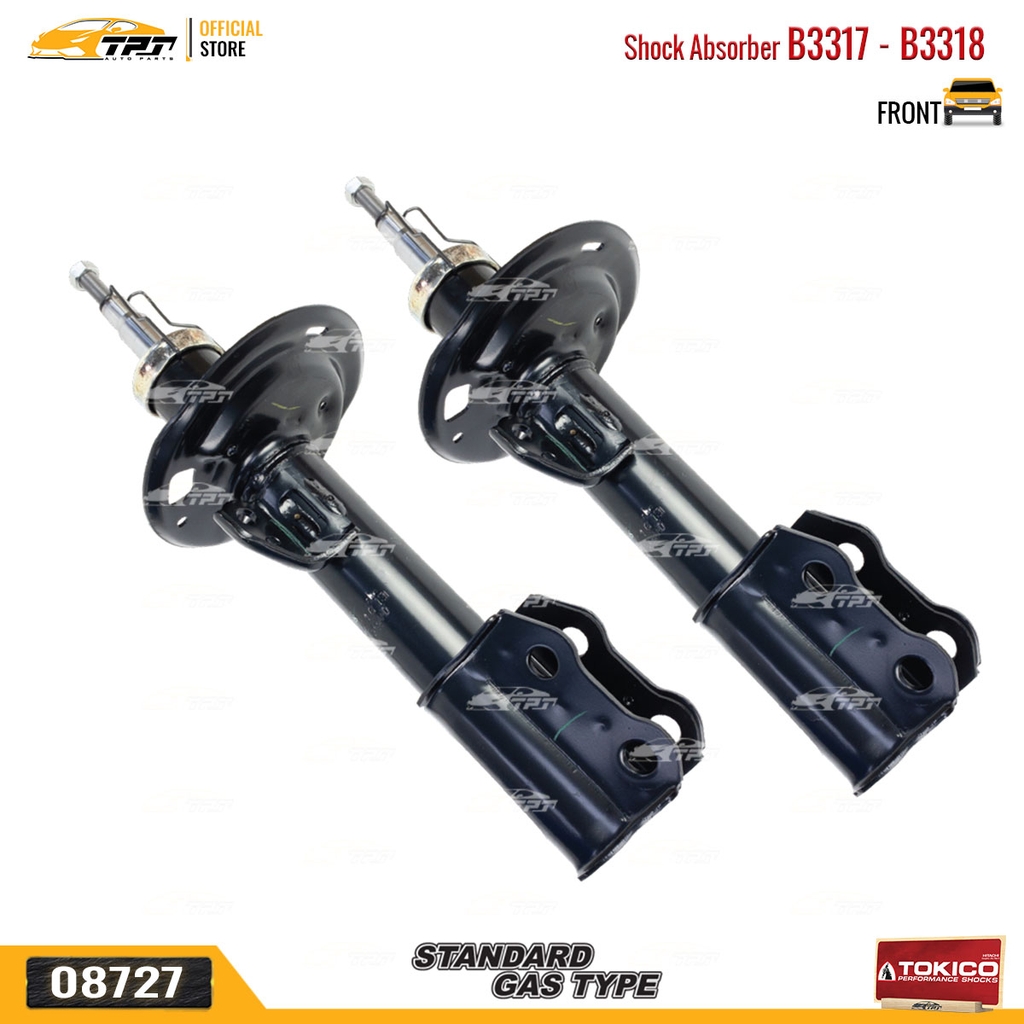 B3317 - B3318 Hơi Phuộc Nhún - Giảm Xóc TRƯỚC Toyota VIOS 1.5 07-13 TOKICO - Japan