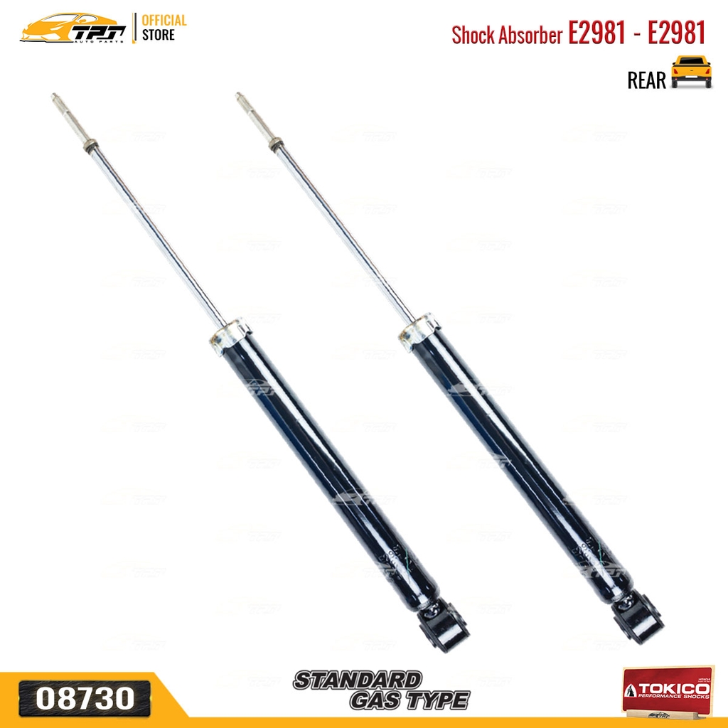 E2981 - E2981 Hơi Phuộc Nhún - Giảm Xóc SAU Toyota YARIS 1.0 1.3 1.5 05-13 TOKICO - Japan