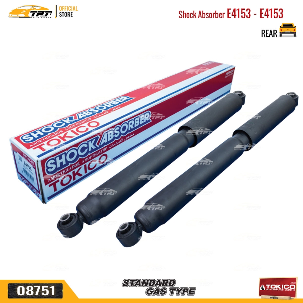 E4153 - E4153 Hơi Phuộc Nhún - Giảm Xóc SAU Ford EVEREST 2.2 3.2 15-18 RANGER 2.2 3.5 3.2 12- Mazda BT50 2.2 3.2 12- TOKICO - Japan