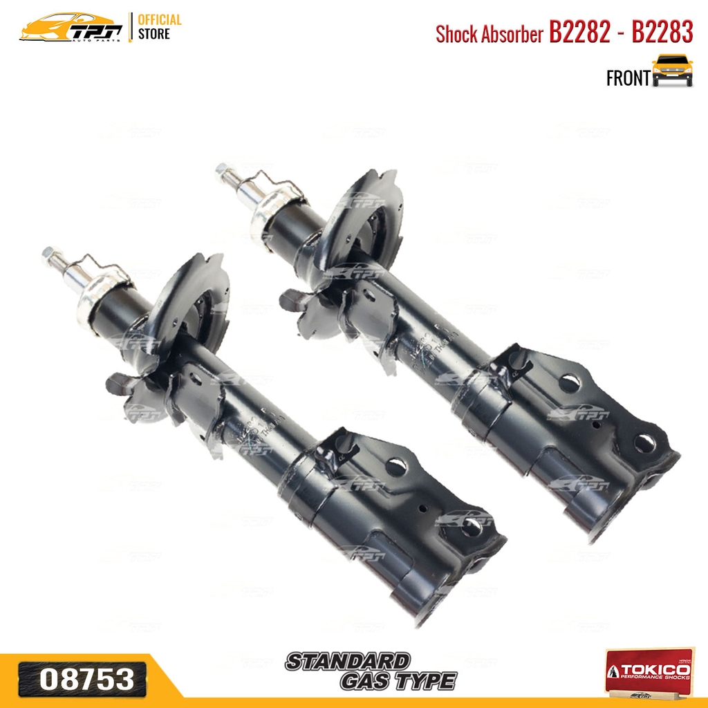 B2282 - B2283 Hơi Phuộc Nhún - Giảm Xóc TRƯỚC Mazda 2 - Ford FIESTA 07-15 TOKICO - Japan