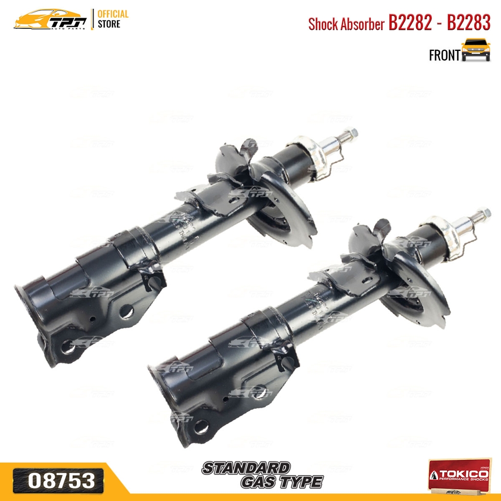 B2282 - B2283 Hơi Phuộc Nhún - Giảm Xóc TRƯỚC Mazda 2 - Ford FIESTA 07-15 TOKICO - Japan