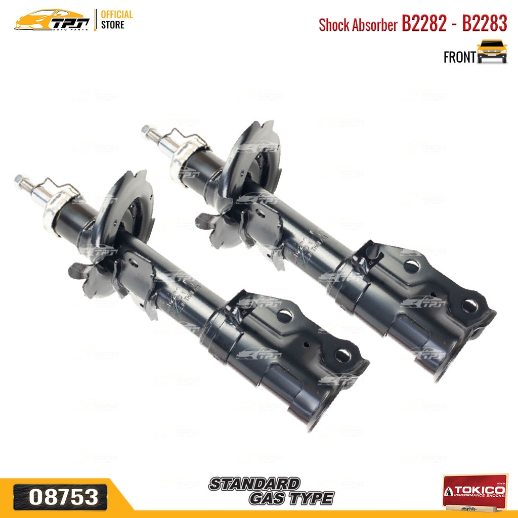 B2282 - B2283 Hơi Phuộc Nhún - Giảm Xóc TRƯỚC Mazda 2 - Ford FIESTA 07-15 TOKICO - Japan