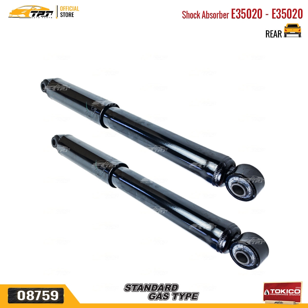 E35020 - E35020 Hơi Phuộc Nhún - Giảm Xóc SAU Mitsubishibishi PAJERO SPORT VN 2.5 3.0 11-17 PAJERO SPORT 3.0 3.2 3.5 3.8 17- ZINGER VN 2.4 08-12 TRITON 4X4 2.4 2.5 (CO ABS) 15- TOKICO - Japan