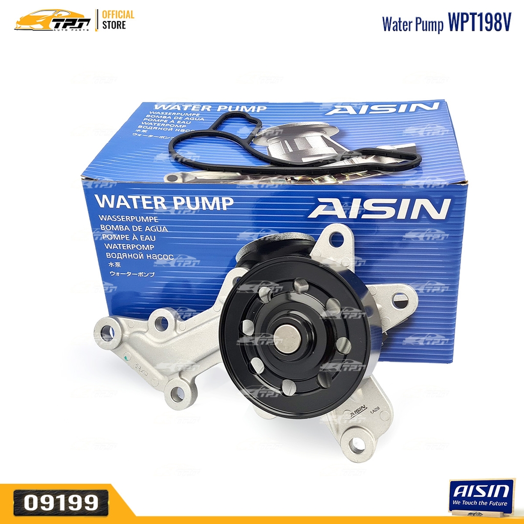 WPT198V Bơm Nước Toyota VIOS VN 1.3-1.5 16- WIGO 1.2 17- RUSH 1.5 18- [GWT162A] AISIN - Japan