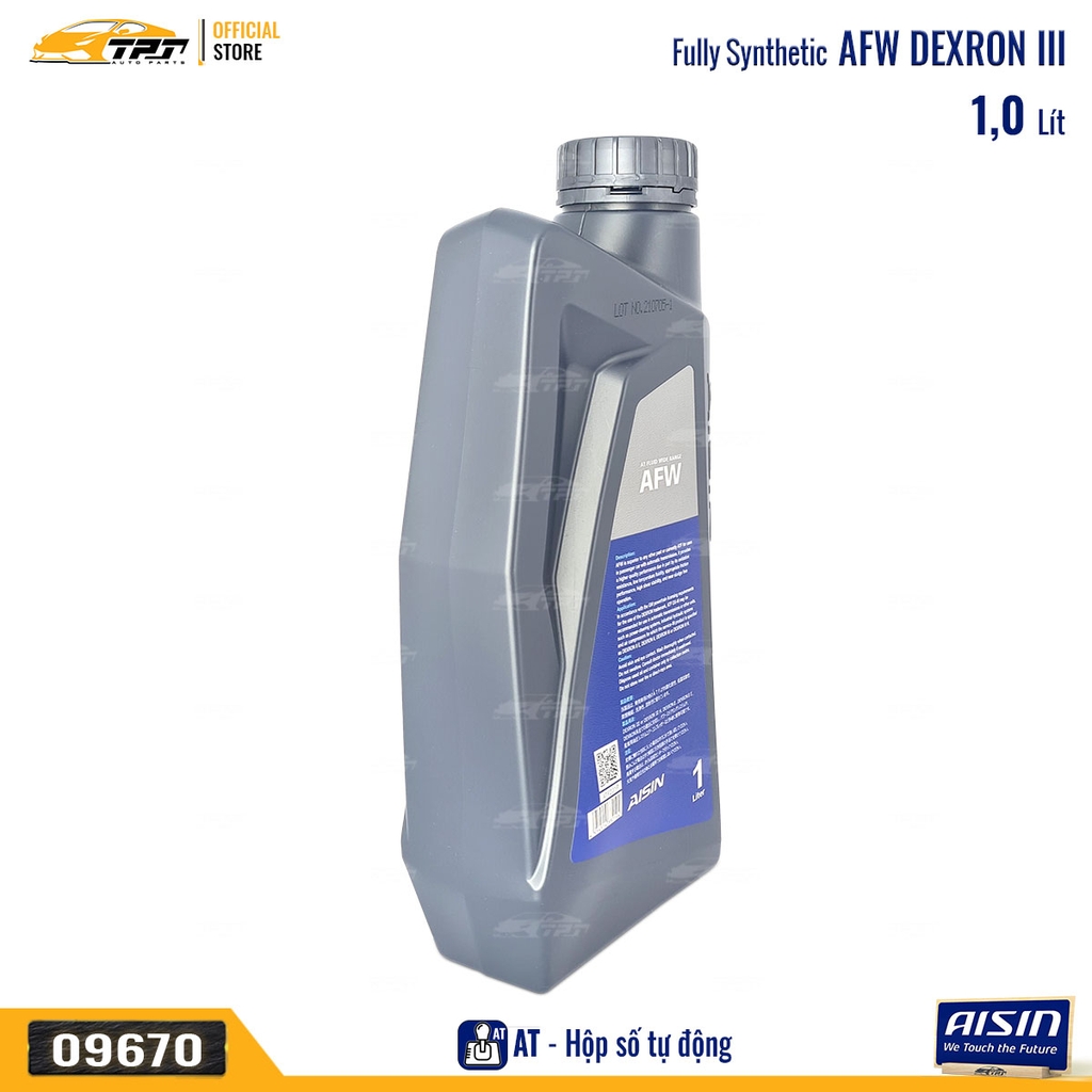 AFW Nhớt Hộp Số Tự Động 3 Cấp Dexron III ATFD31P [1 Lít] AISIN - Japan