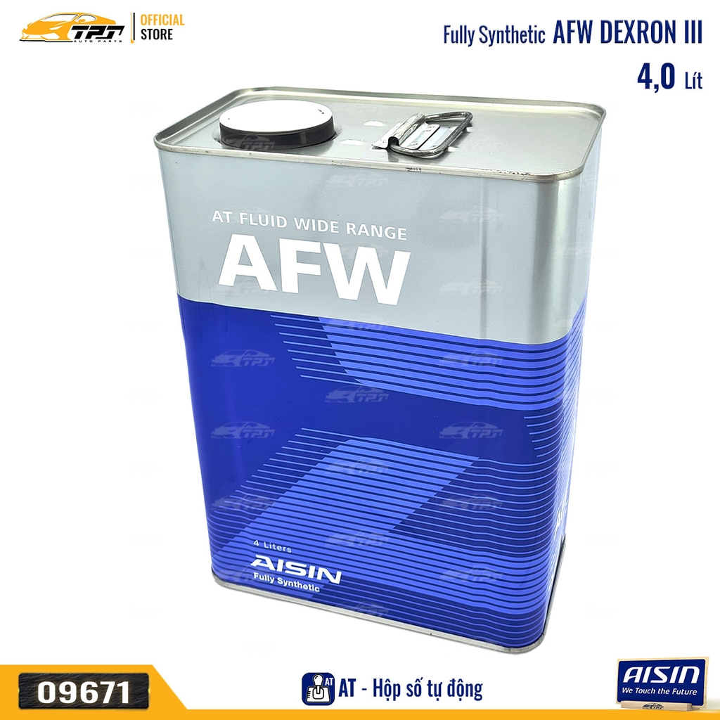 AFW Nhớt Hộp Số Tự Động 3 Cấp Dexron III ATFD34S [4 Lít] AISIN - Japan