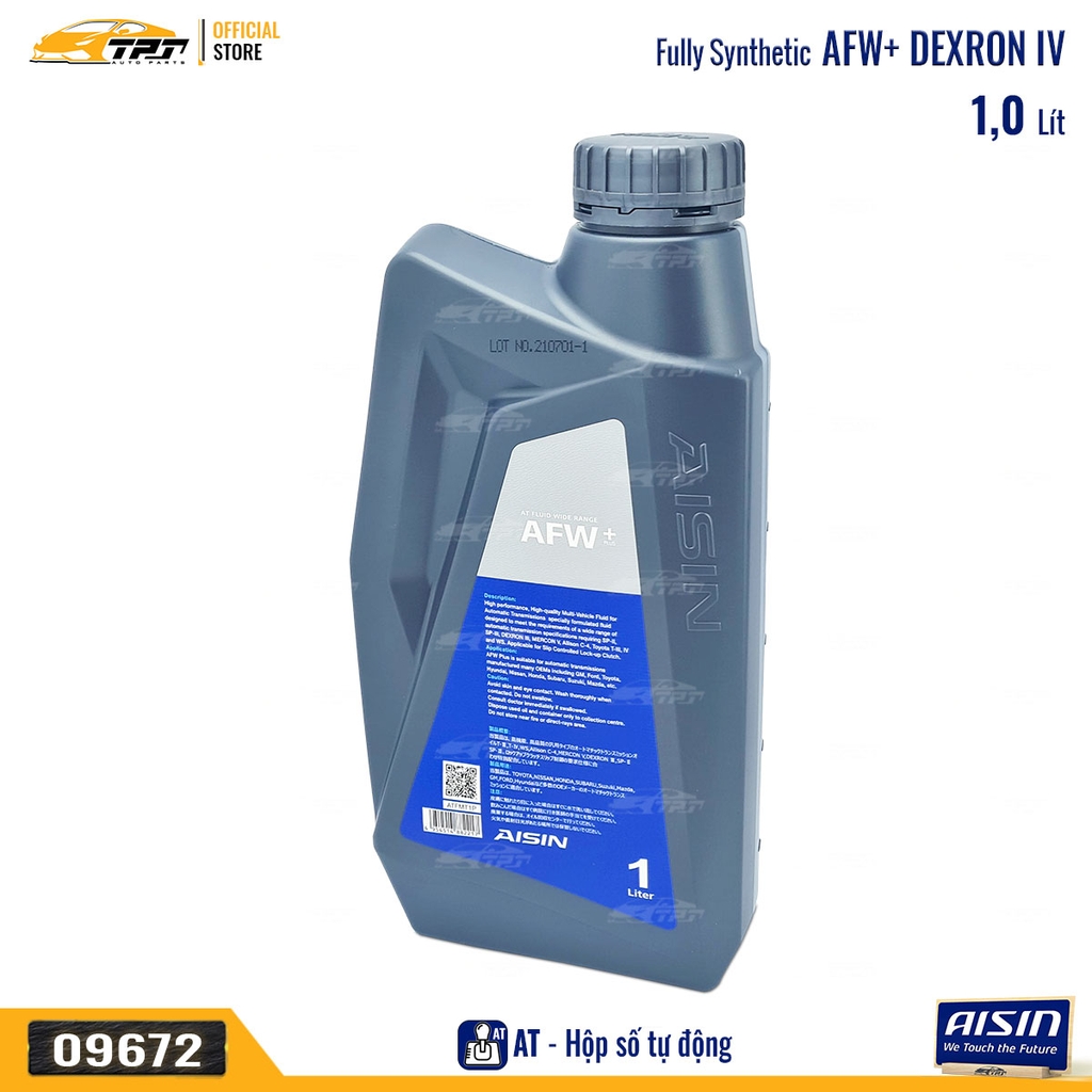 AFW+ Nhớt Hộp Số Tự Động 4-5 Cấp ATF Multi ATFMT1P [1 Lít] AISIN - Japan