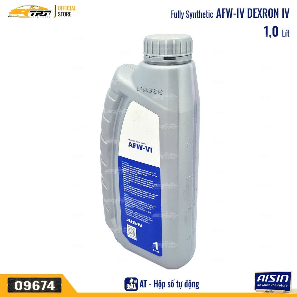 AFW VI Nhớt Hộp Số Tự Động 6-7 Cấp Dexron VI ATFDVI1P [1 Lít] AISIN - Japan