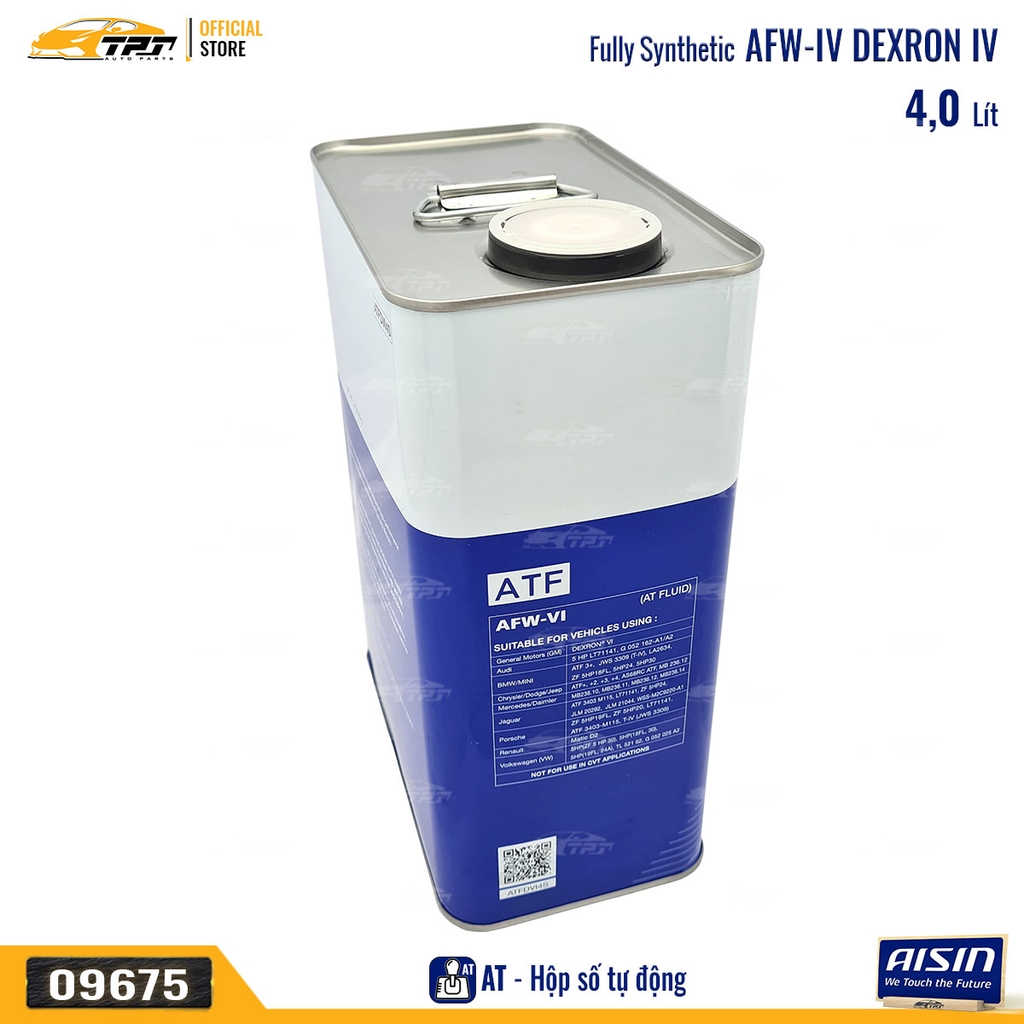 AFW VI Nhớt Hộp Số Tự Động AT 6-7 CAP Dexron VI ATFDVI4S [4 Lít] AISIN