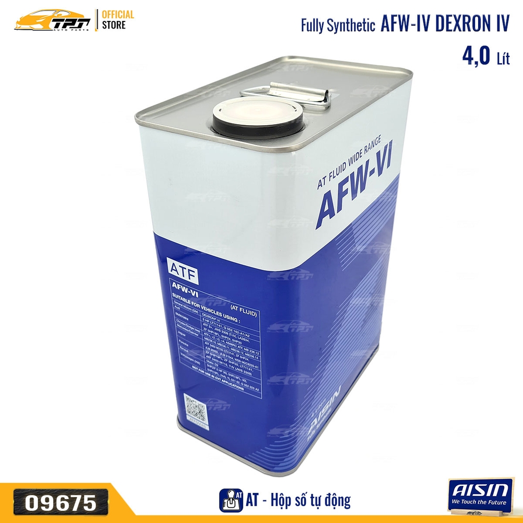 AFW VI Nhớt Hộp Số Tự Động AT 6-7 CAP Dexron VI ATFDVI4S [4 Lít] AISIN