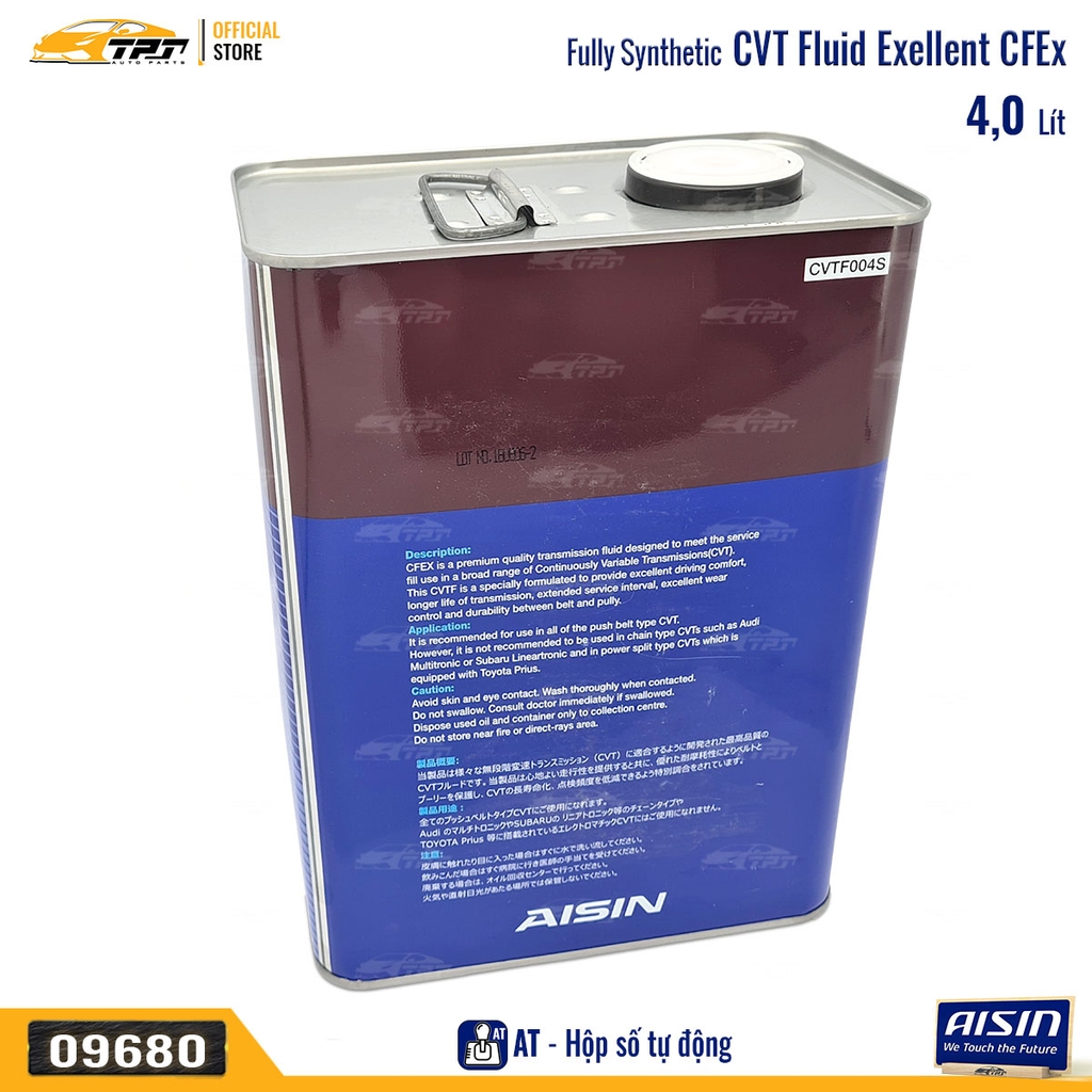 CFEx Nhớt Hộp Số Tự Động Vô Cấp CVTF Multi CVTF004S [4 Lít] AISIN - Japan