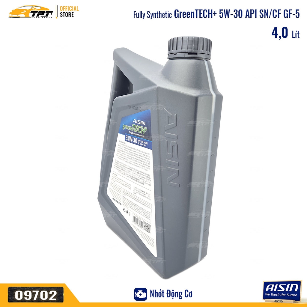 5W-30 SN/CF Nhớt Động Cơ Fully Synthetic ESFNP0534PN [4 Lít] AISIN - Japan
