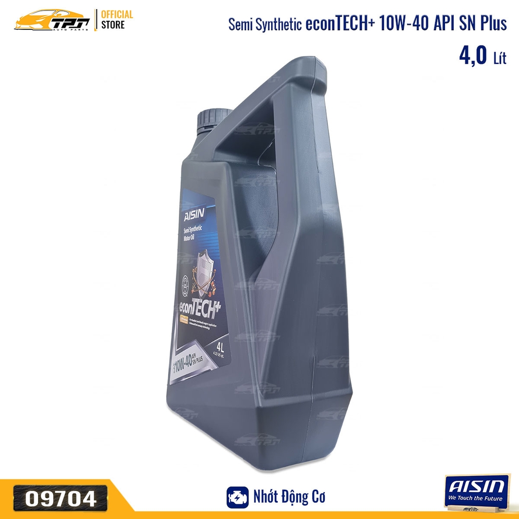 10W-40 SN/CF Nhớt Động Cơ Semi Synthetic ESSNP1044PN [4 Lít] AISIN - Japan