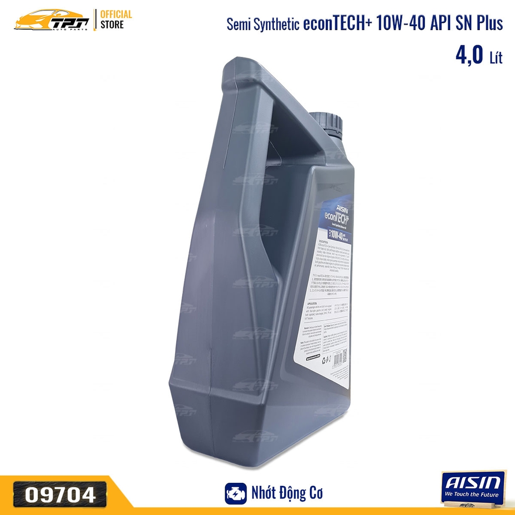 10W-40 SN/CF Nhớt Động Cơ Semi Synthetic ESSNP1044PN [4 Lít] AISIN - Japan