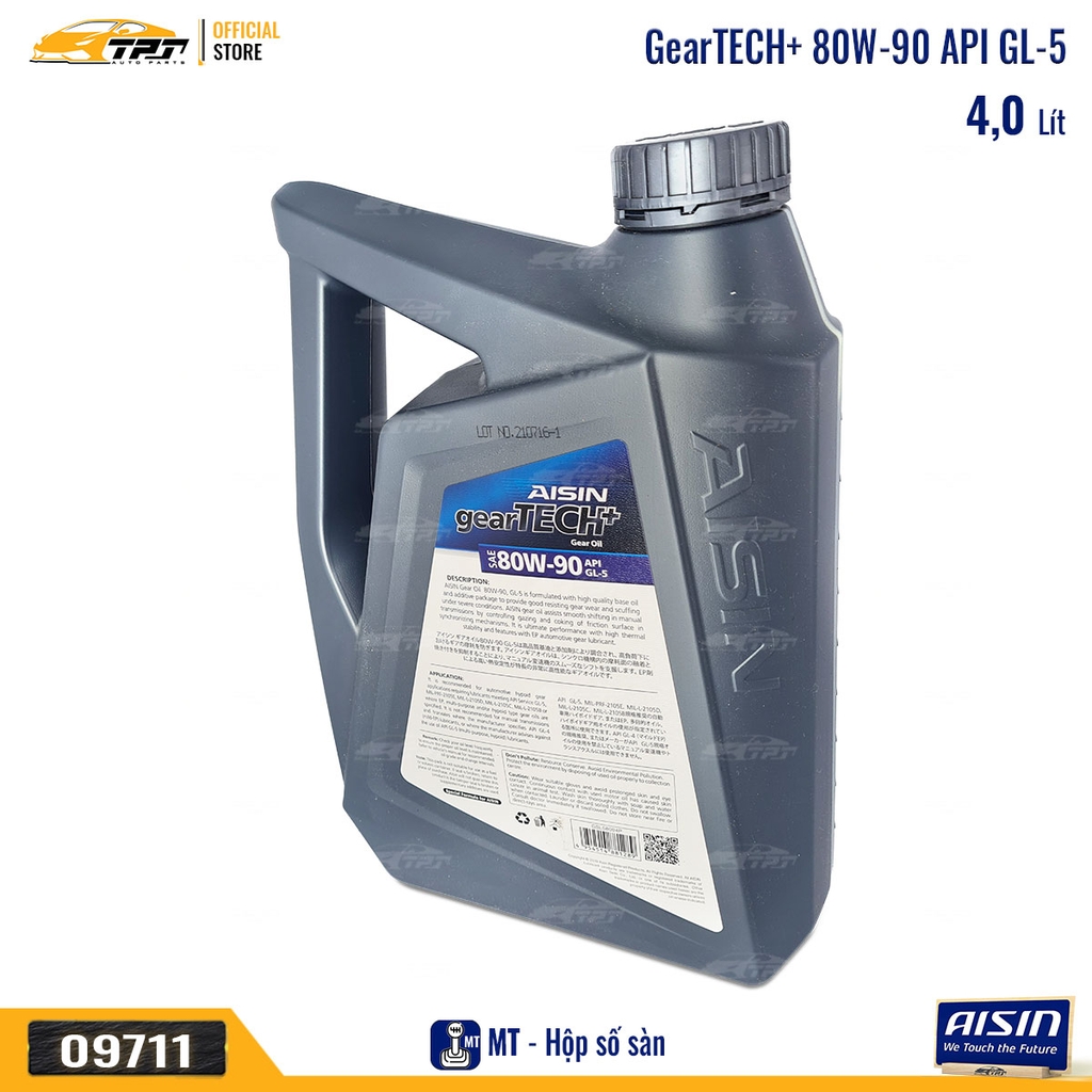 80W-90 GL-5 Nhớt Hộp Số Sàn GSL58094PN [4 Lít] AISIN - Japan