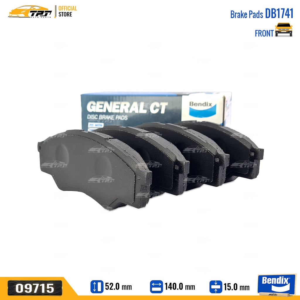 DB1741GCT Bố Thắng - Má Phanh TRƯỚC Toyota INNOVA 06-16 Bendix - USA