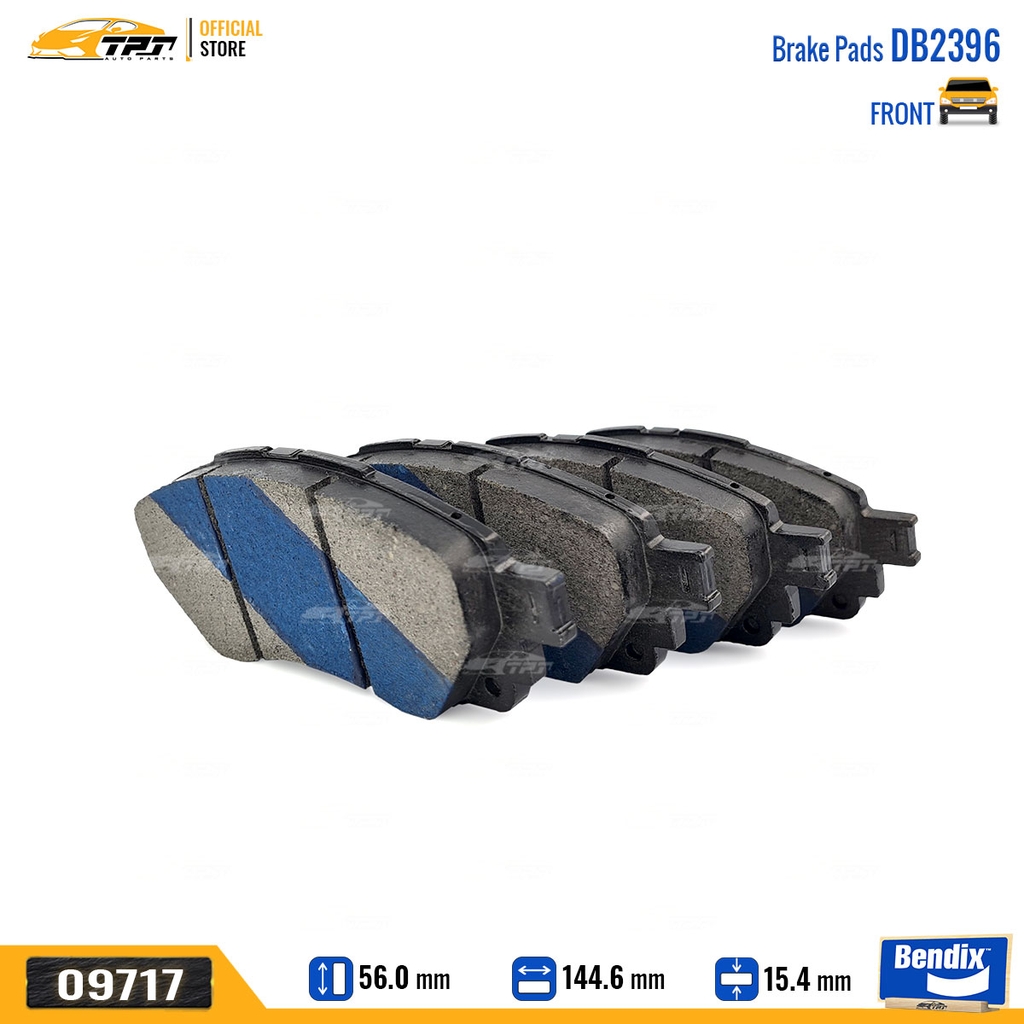 DB2396GCT Bố Thắng - Guốc Phanh TRƯỚC Toyota INNOVA 17- Bendix - USA