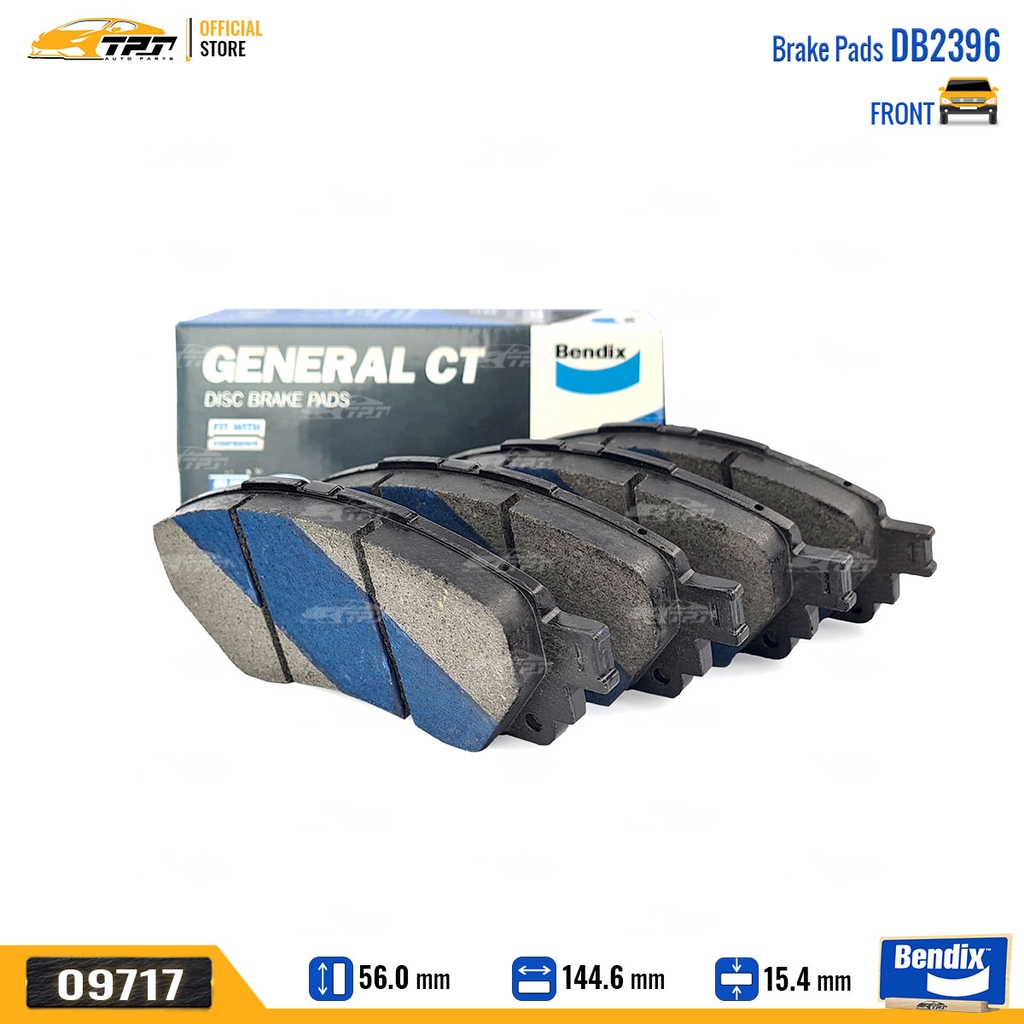 DB2396GCT Bố Thắng - Guốc Phanh TRƯỚC Toyota INNOVA 17- Bendix - USA