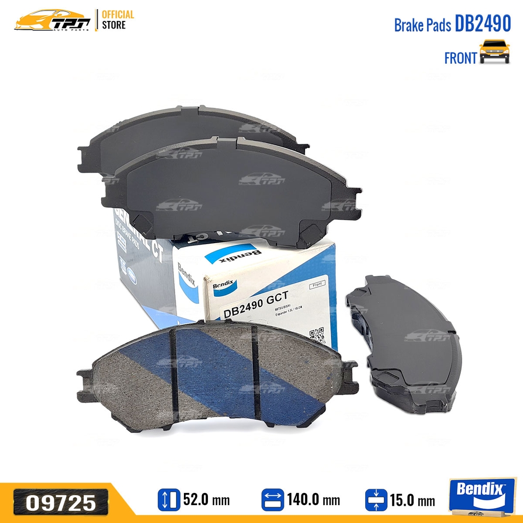 DB2490GCT Bố Thắng - Má Phanh TRƯỚC Mitsubishi XPANDER 17-20 Bendix - USA