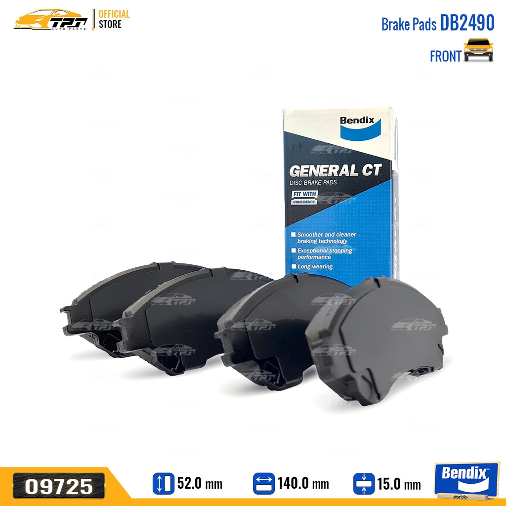 DB2490GCT Bố Thắng - Má Phanh TRƯỚC Mitsubishi XPANDER 17-20 Bendix - USA