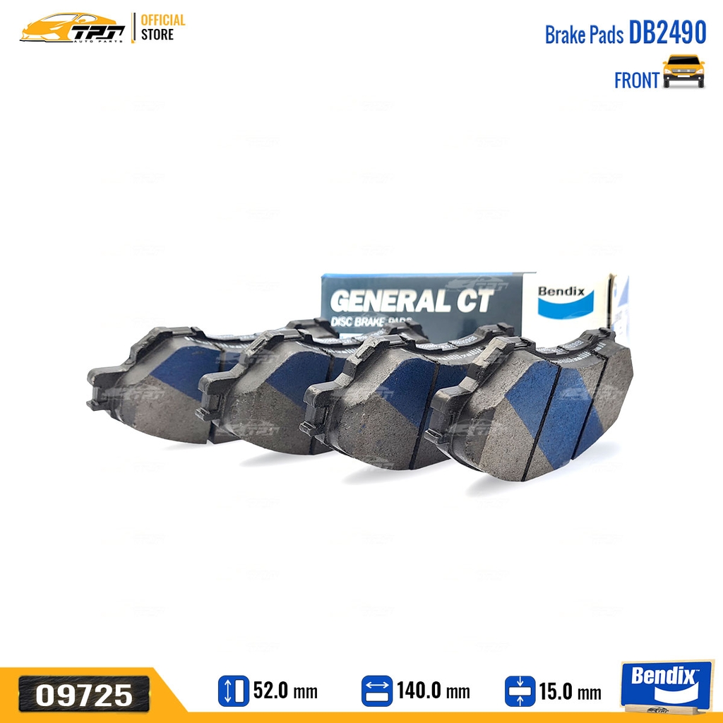 DB2490GCT Bố Thắng - Má Phanh TRƯỚC Mitsubishi XPANDER 17-20 Bendix - USA
