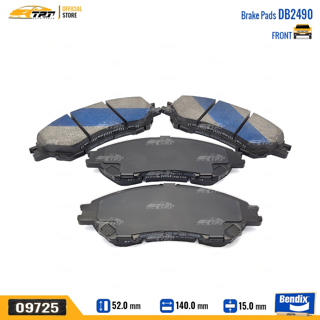 DB2490GCT Bố Thắng - Má Phanh TRƯỚC Mitsubishi XPANDER 17-20 Bendix - USA