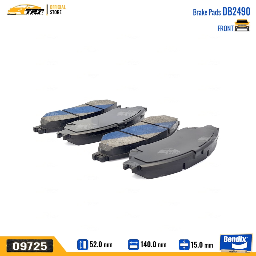 DB2490GCT Bố Thắng - Má Phanh TRƯỚC Mitsubishi XPANDER 17-20 Bendix - USA
