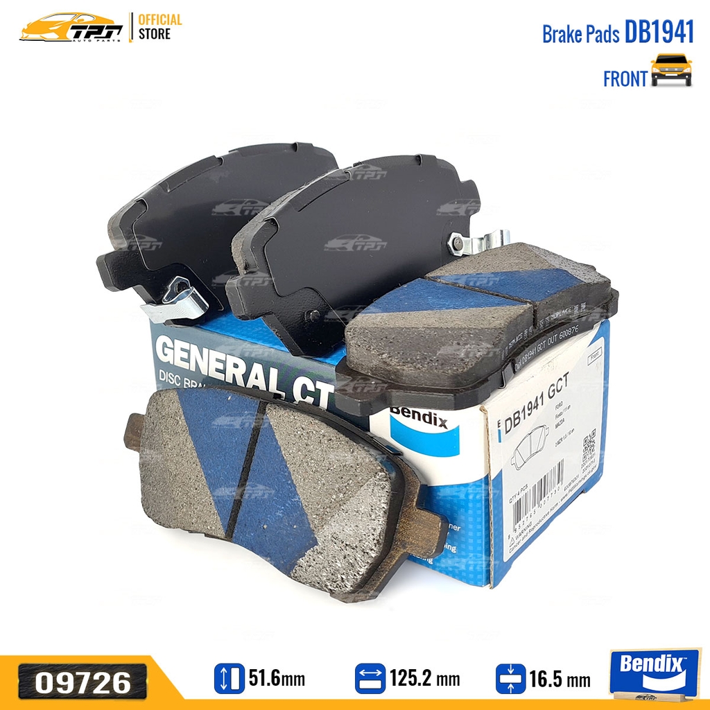 DB1941GCT Bố Thắng - Má Phanh TRƯỚC Suzuki ERTIGA Bendix - USA