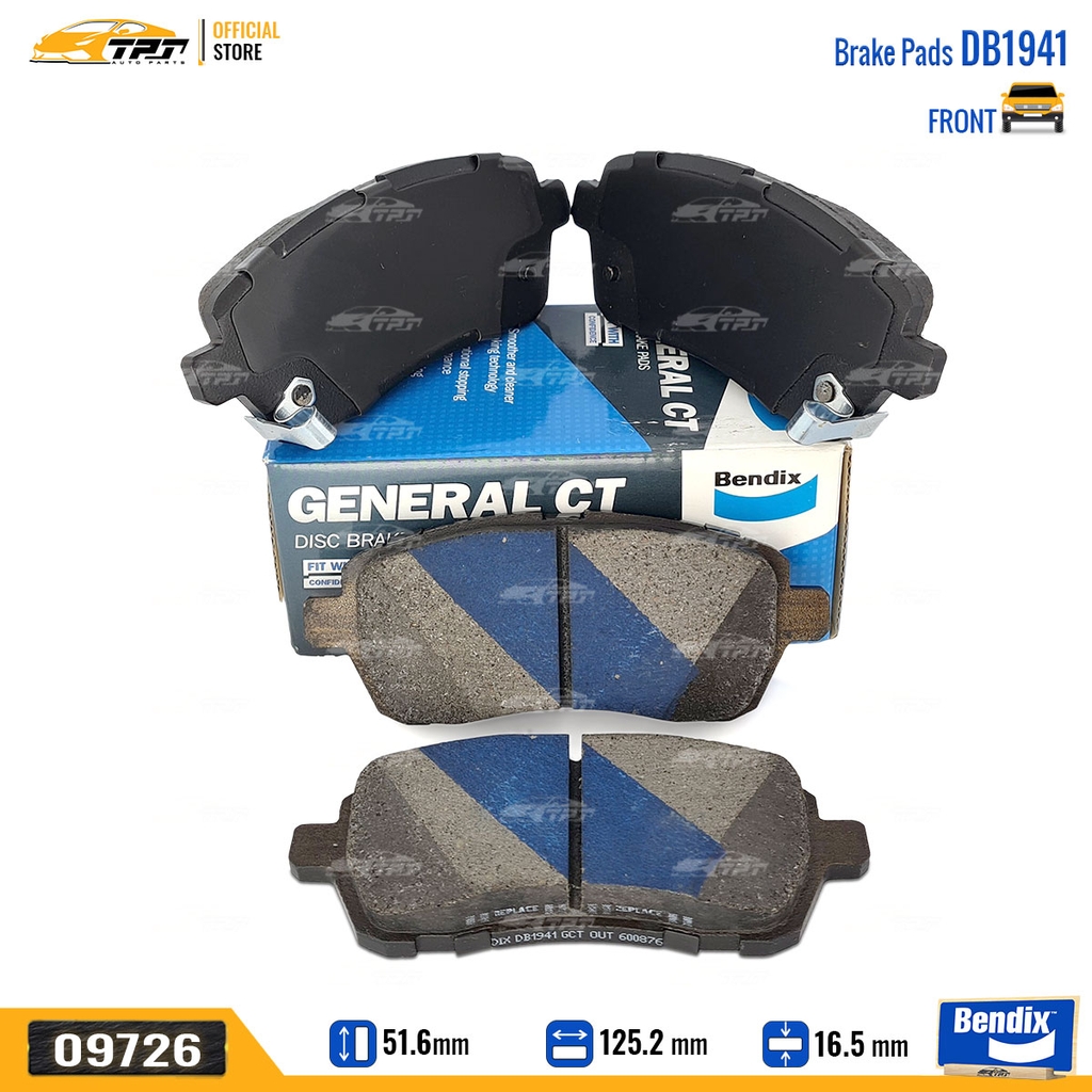 DB1941GCT Bố Thắng - Má Phanh TRƯỚC Suzuki ERTIGA Bendix - USA