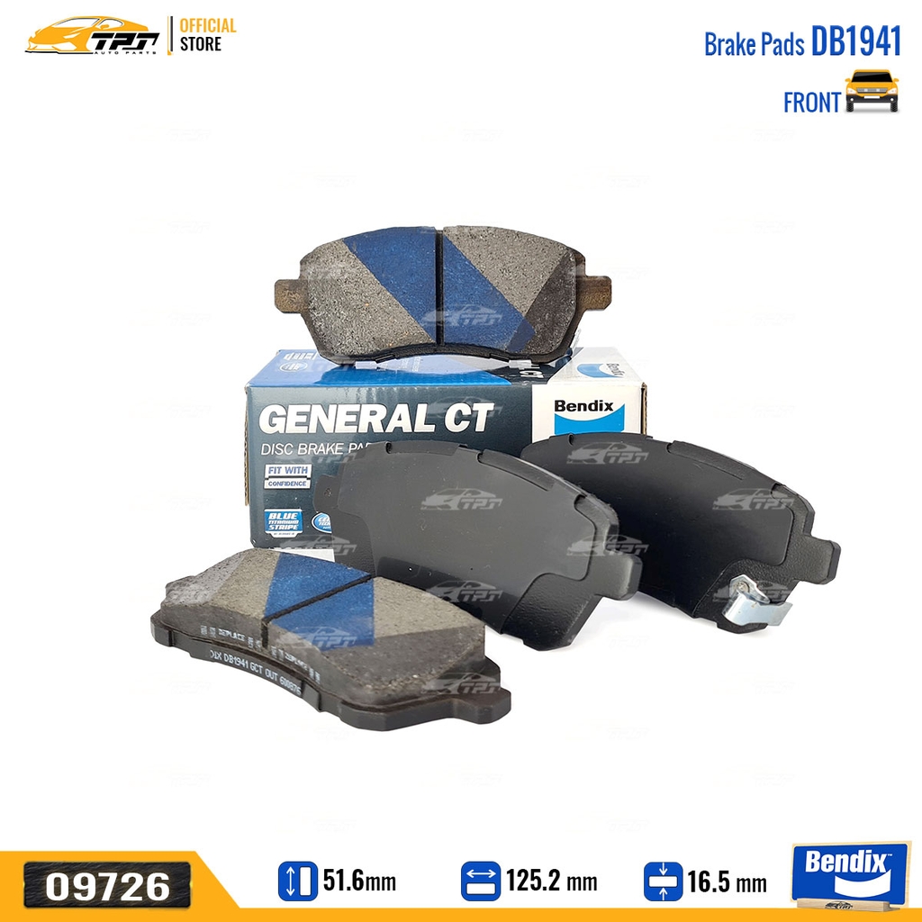 DB1941GCT Bố Thắng - Má Phanh TRƯỚC Suzuki ERTIGA Bendix - USA