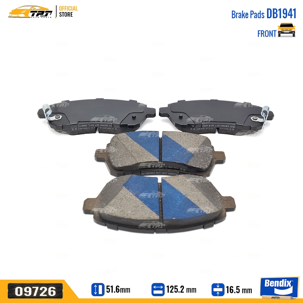 DB1941GCT Bố Thắng - Má Phanh TRƯỚC Suzuki ERTIGA Bendix - USA