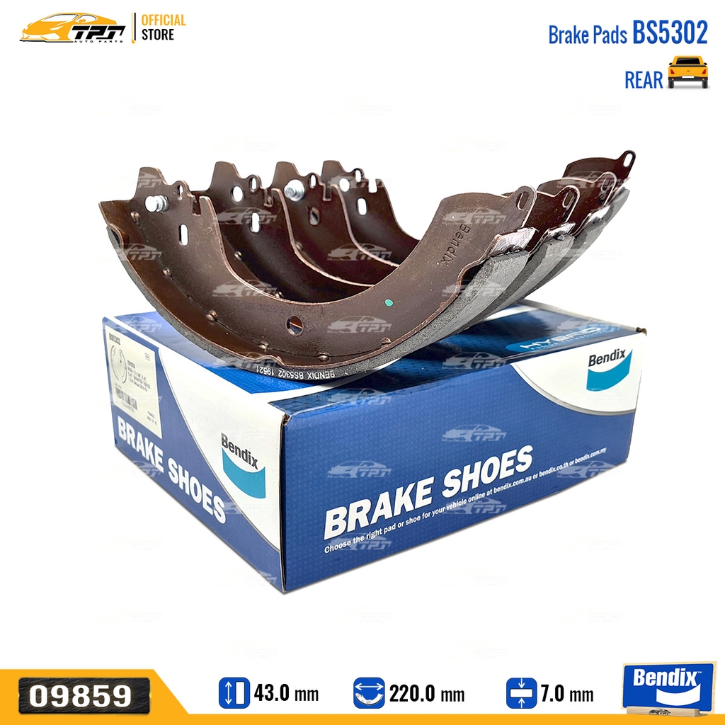 BS5302 Bố Thắng - Guốc Phanh SAU Toyota RUSH Bendix - USA