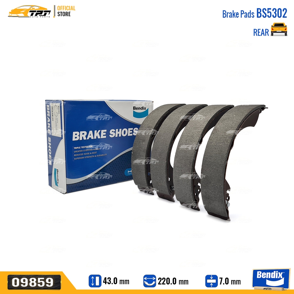 BS5302 Bố Thắng - Guốc Phanh SAU Toyota RUSH Bendix - USA